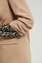 Marynarka damska, brązowa, Moodo