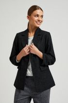 Marynarka damska, czarna, Moodo