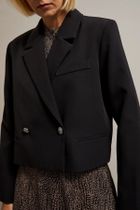 Marynarka damska, czarna, Moodo