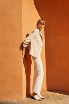 Marynarka damska, ecru, Moodo