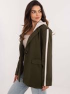 Marynarka damska, khaki, Italy Moda
