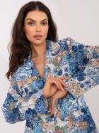 Marynarka damska, niebieska, Italy Moda