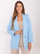Marynarka damska, niebieska, Italy Moda
