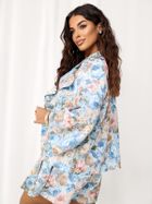 Marynarka damska, niebieska, Italy Moda