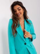 Marynarka damska, turkusowa, Italy Moda