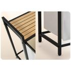 Massido, kosz na pranie, dwukomorowy na stelażu, 80l