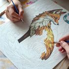 Massido, malowanie po numerach, Lisek, 40-50 cm