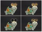 Maximex, figurka ogrodowa solarna, żółw ze świecącymi oczami LED, 17-20 cm