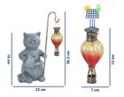 Maximex, lampa solarna kot z świecącym balonem LED, 26,5-16 cm