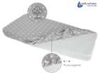 Medi Partners, Gwiazdki, prześcieradło z gumką, szare, 60-120 cm