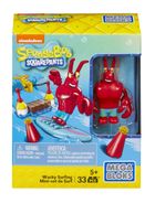 Mega Bloks, SpongeBob, surfing, minizestaw klocków, 33 elementy