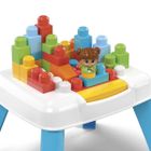 Mega Bloks, Stolik z klockami „Buduj i zrzucaj”, zestaw klocków, 25 elementów
