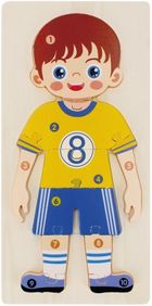 Mega Creative, Chłopiec, układanka drewniana