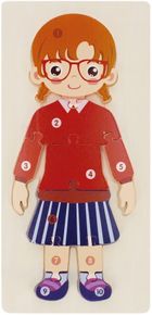 Mega Creative, Dziewczynka, układanka drewniana