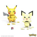 MEGA Pokemon, Pikachu, Trio Ewolucja 3-pak, Pokemony do zbudowania, zestaw klocków, 621 elementów
