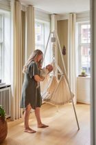 Membantu, Basic, hamak-huśtawka dla bliźniąt, podwójna, szara