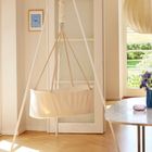 Membantu, bujane łóżeczko dla dzieci, beżowe