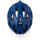 Meteor, Gruver, kask rowerowy, rozmiar M, 55-58 cm, niebiesko-biały