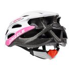 Meteor, MV29 drizzle, kask ochronny, biały/różowy, rozmiar 61-63 cm
