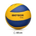 Meteor, piłka siatkowa, Chili PU, rozmiar 5, żółty/niebieski