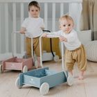 Micki, chodzik drewniany, niebieski