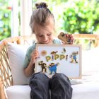 Micki, Pippi Pończoszanka, zestaw magnetycznych literek i obrazków, 72 elementy