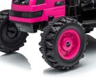 Milly Mally, Farmer, traktor na akumulator z przyczepą, różowy