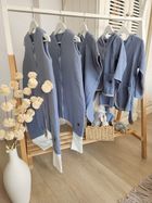 MimiNu, letni śpiworek z nogawkami, muślin, jeans, TOG 0.5, rozmiar M, 2-6 l