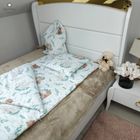 MimiNu, Lulu Natural, śpiworek przedszkolaka z woreczkiem + poduszka