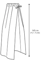 MimiNu, Muślin Premium, baldachim do łóżeczka, ciepły beż, 220-145 cm