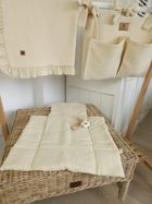 MimiNu, przewijak mobilny, muślin, śmietanka, 70-50 cm