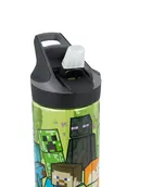 Minecraft, Prem, butelka plastikowa z ustnikiem, ecozen, 620 ml