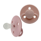 Mininor, smoczek silikonowy, Rose, 0m+, 2 szt.