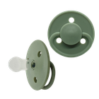 Mininor, smoczek silikonowy, Willow Green, 0m+, 2 szt.