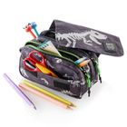 Miquelrius, Dinozaur, piórnik z klapką, świecący w ciemności