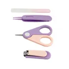 Momini, zestaw do pielęgnacji paznokci niemowląt, Lilac