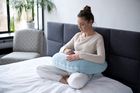 Motherhood, Fasolka premium, poduszka do karmienia, niebieski