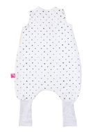 Motherhood, śpiworek muślinowy z nogawkami, 0.5 tog, 18-30 m, zebra łososiowa