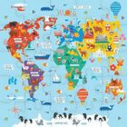 Mudpuppy, Jumbo, Mapa świata, puzzle podłogowe, 25 elementów
