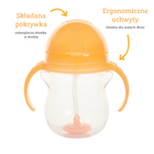 Munchkin, kubek niekapek ze słomką, pomarańczowy, 207 ml