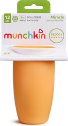 Munchkin, Miracle 360°, kubek, pomarańczowy, 296 ml
