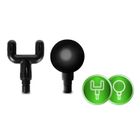 Neo-Sport, pistolet do masażu ciała, czarny, 6 nakładek, NS-504