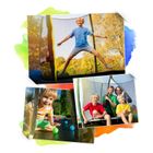 Neo-Sport, trampolina ogrodowa z siatką, profilowanymi słupkami i drabinką, 312 cm