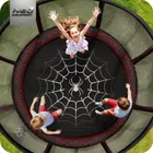 Neo-Sport, trampolina ogrodowa z siatką zewnętrzną i drabinką, 12ft/374 cm