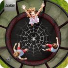 Neo-Sport, trampolina ogrodowa z siatką zewnętrzną i drabinką, 13ft/404 cm