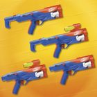 NERF N Series, zestaw Gear Up Pack, 3 wyrzutnie, 2 akcesoria i 18 strzałek