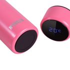 N'oveen, butelka termiczna LED, Pink Mat, 280 ml