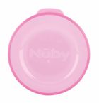 Nuby, kubek niekapek z uchwytem, 360, różowy, 240 ml, 6m+