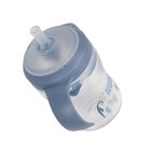 Nuk, butelka do nauki picia ze słomką, pingwinek, 150 ml