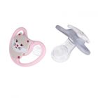 Nuk, Perfect Match Air, smoczek uspokajający, kot i miś, 6-18m, 2 szt.